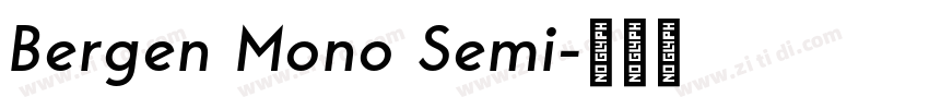 Bergen Mono Semi字体转换